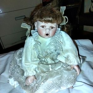 Vintage porcelain doll